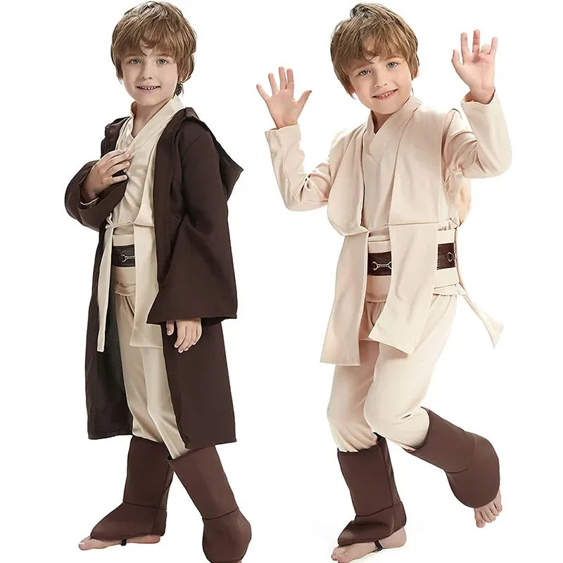 Star Wars Obi-Wan Kenobi Kids Clothing Suit Halloween Party Costumes