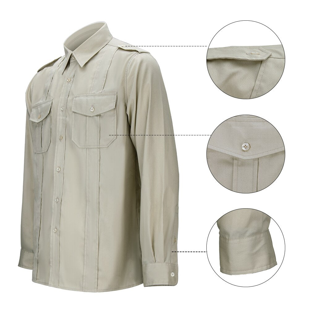 Indiana Jones Movie Costume for Adults - Long Sleeves