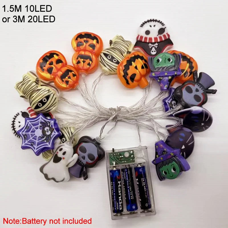Halloween Party LED String Lights Hanging Lamps