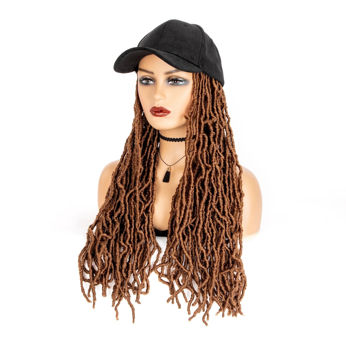 Faux Locs Wigs Hair Extensions With Hat