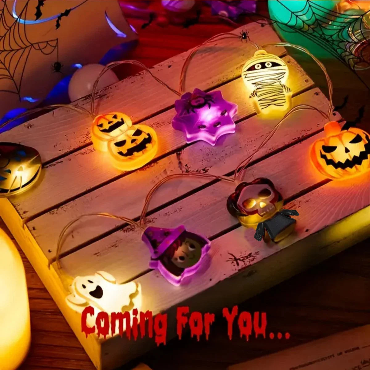 Halloween Party LED String Lights Hanging Lamps