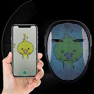Face Transforming LED Mask with App - Controlled