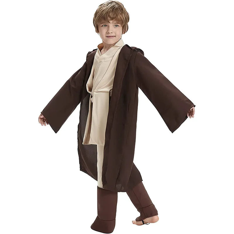 Star Wars Obi-Wan Kenobi Kids Clothing Suit Halloween Party Costumes