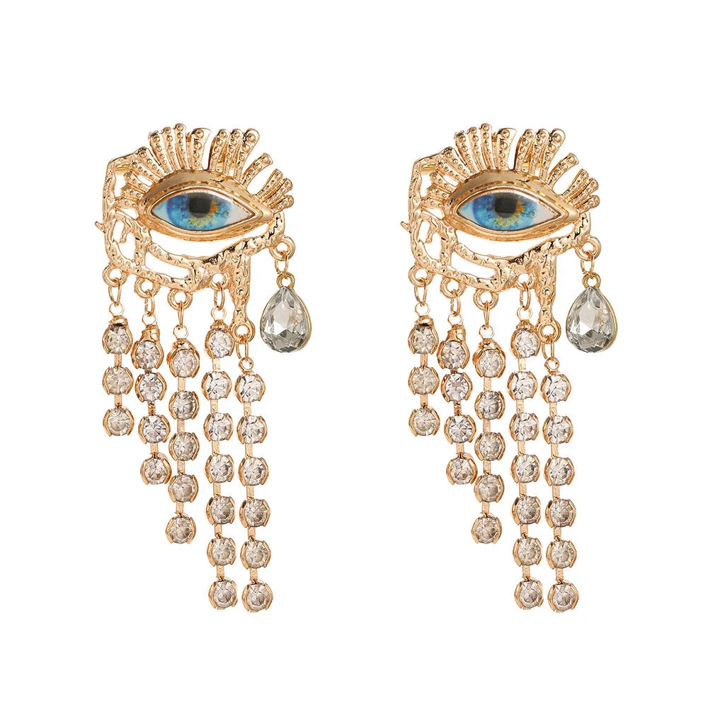 Shape Evil Eye Drop Earrings Halloween