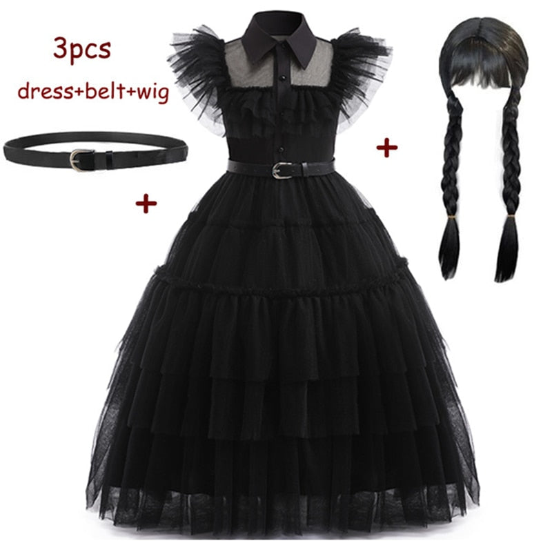 Girls' Wednesday Addams Costume for 2023