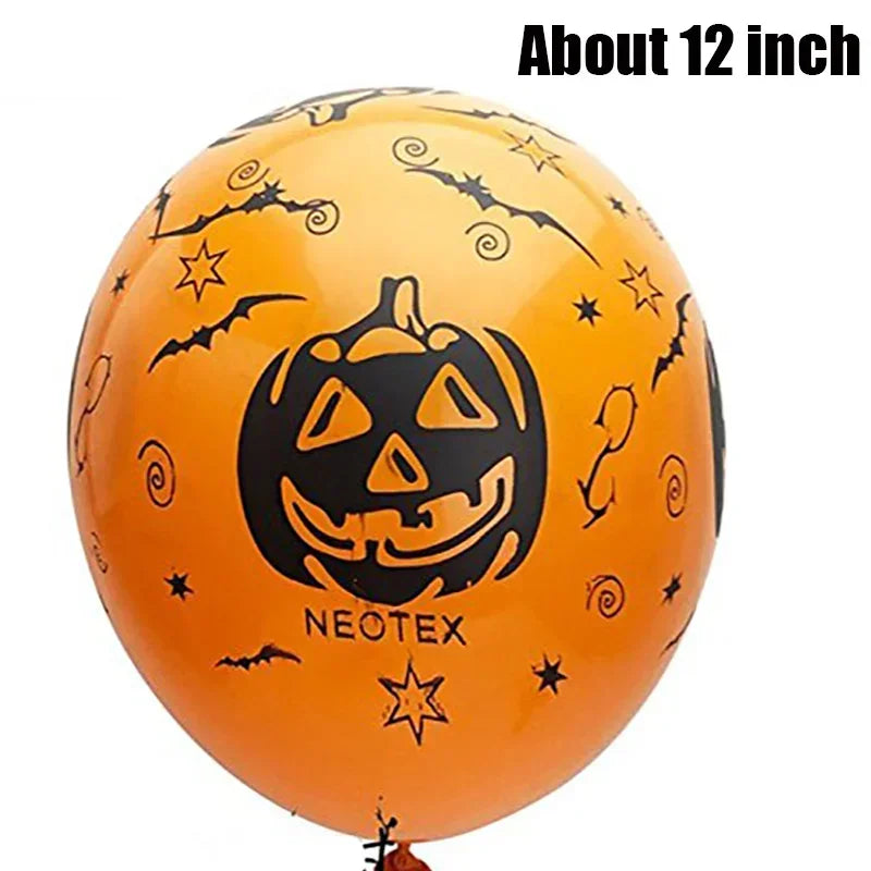 30/10Pcs Scary Halloween Balloons Set