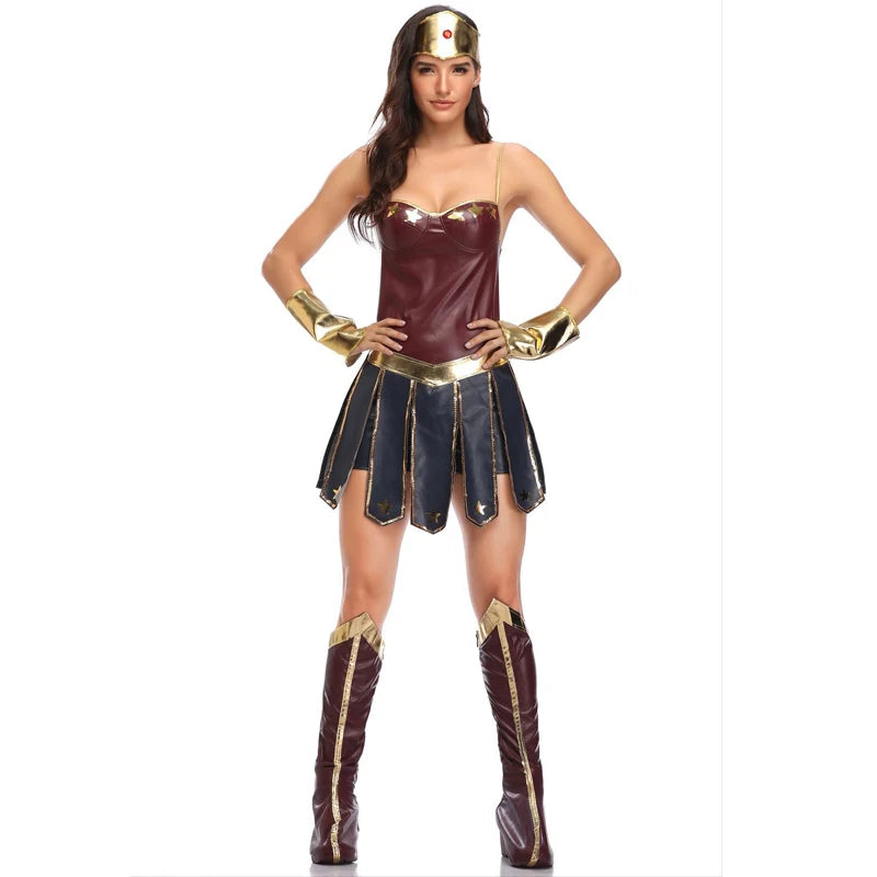 Women Halloween Party Movie Justice Wonder Fantasia Fancy Dress