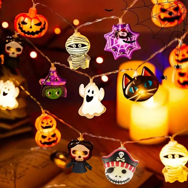 Halloween Party LED String Lights Hanging Lamps
