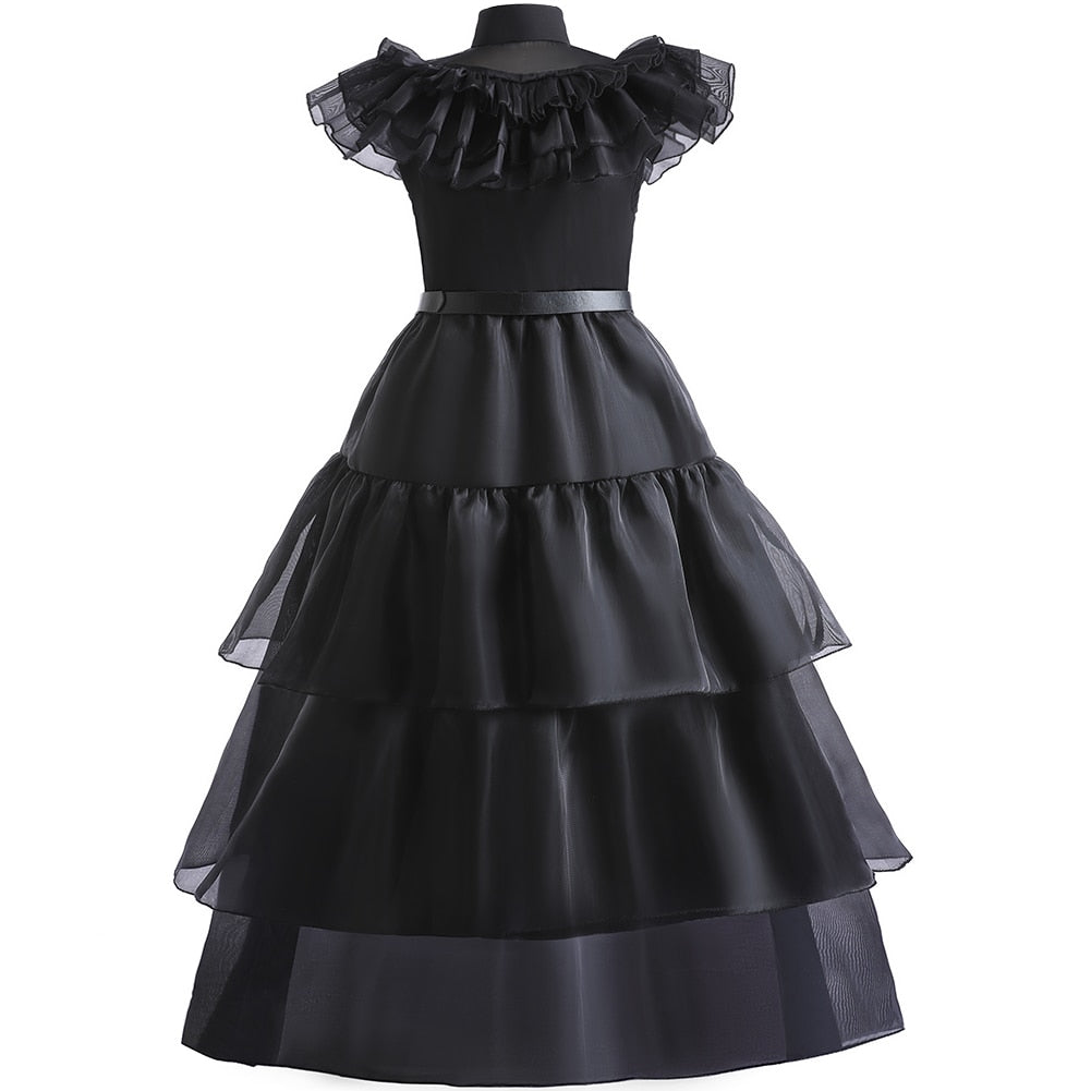 Wednesday Addams Cosplay Costume for Teens