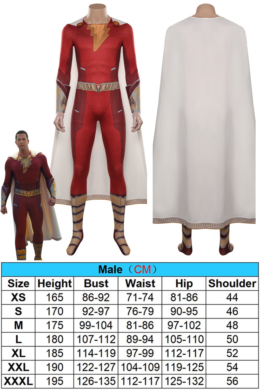 Mary Shazam Cosplay Costume for Women (NO BOOTS)