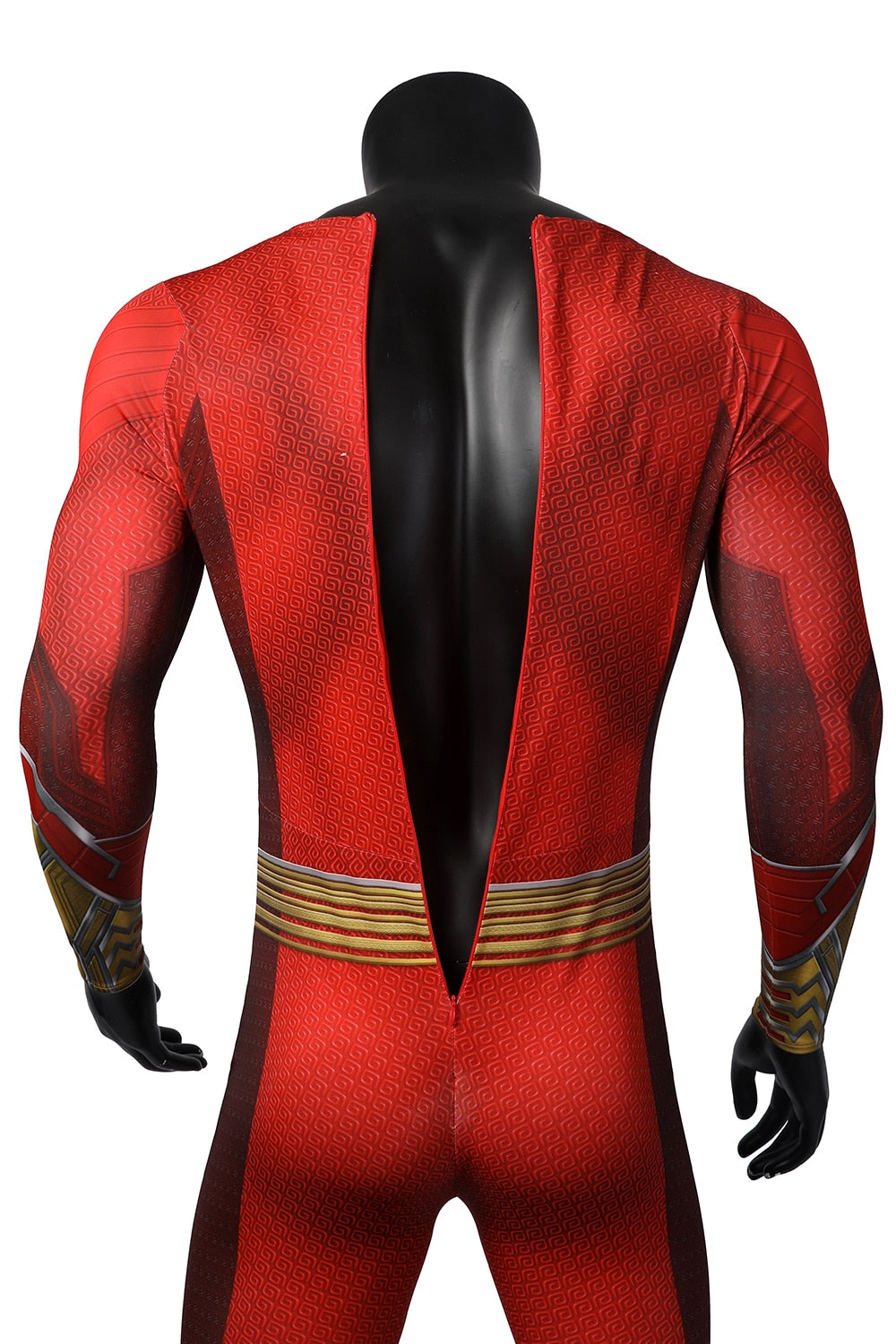 Red Shazam Cosplay Costume with Cloak