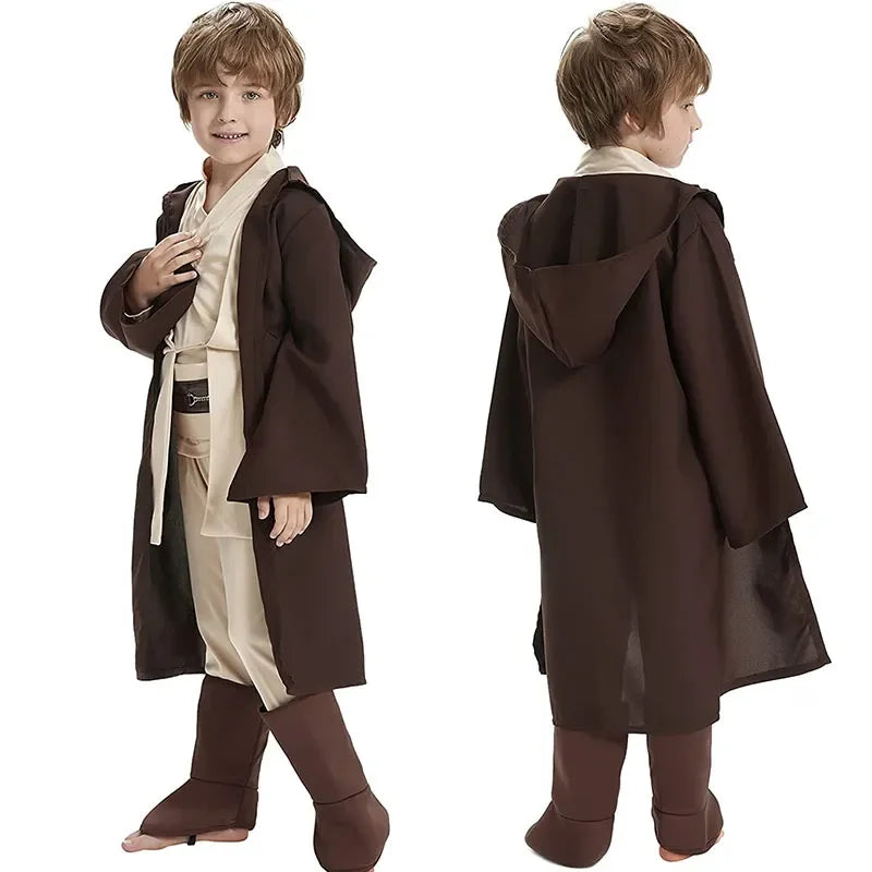 Star Wars Obi-Wan Kenobi Kids Clothing Suit Halloween Party Costumes