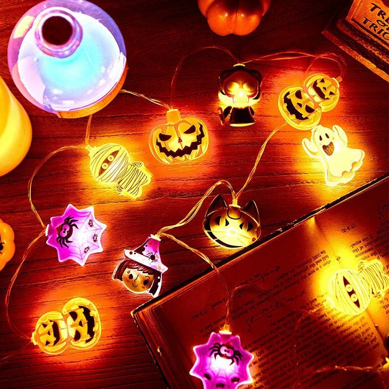 Halloween Party LED String Lights Hanging Lamps