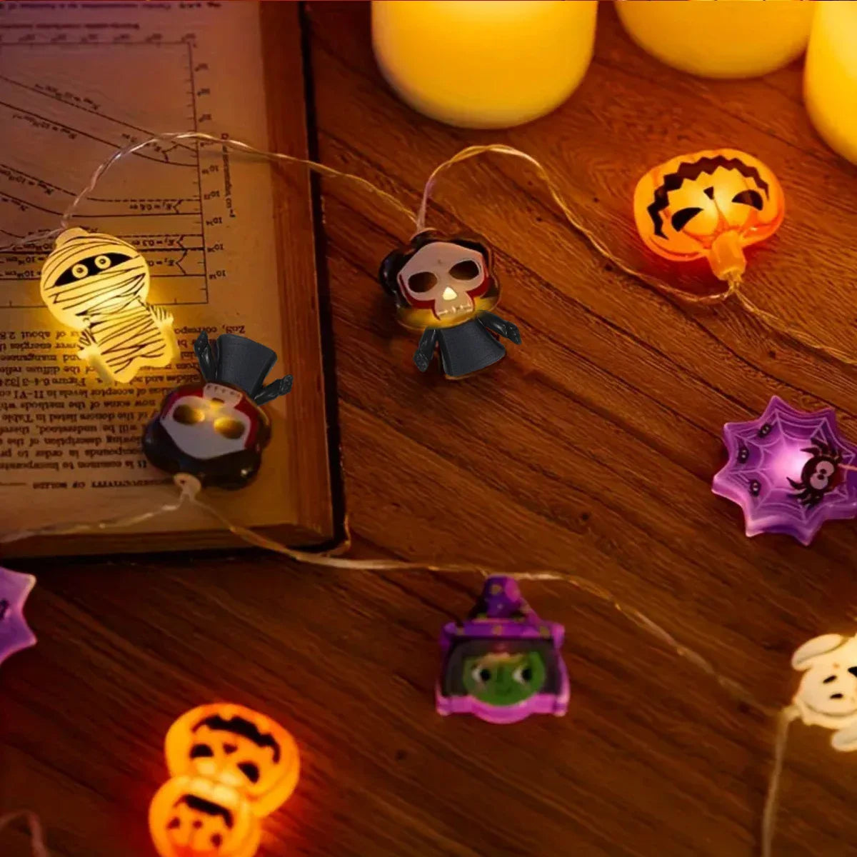 Halloween Party LED String Lights Hanging Lamps