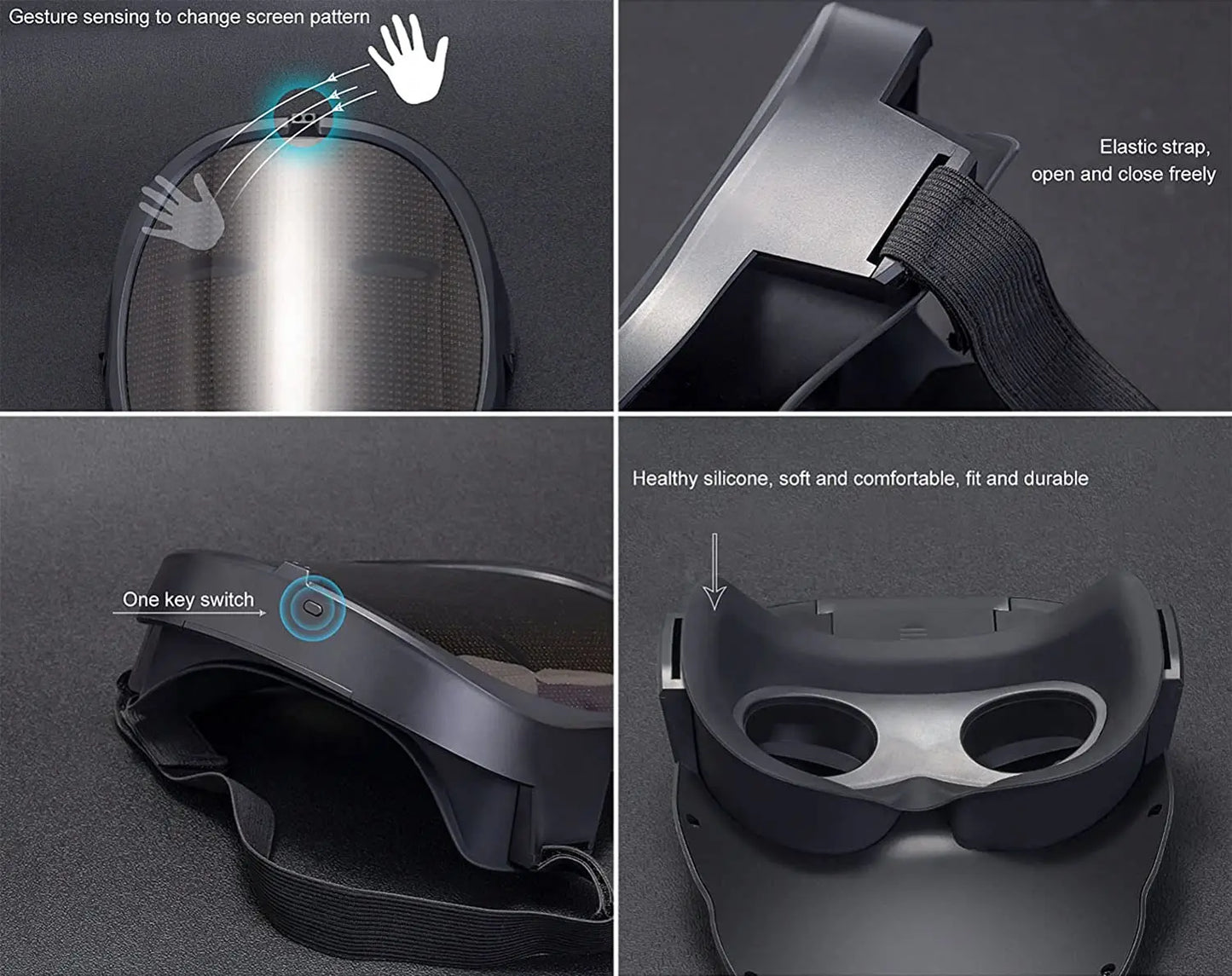 Face Transforming LED Mask with App - Controlled