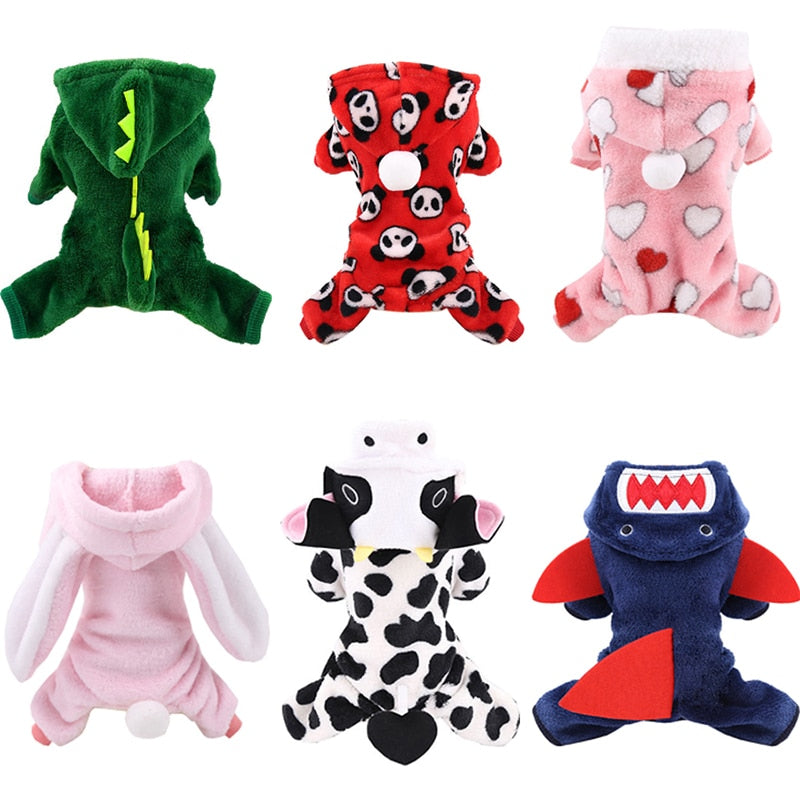 Dinosaur Cloth Set For Small Puppy