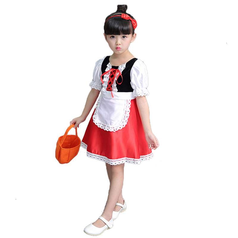 Red Riding Hooded Costume For Kids