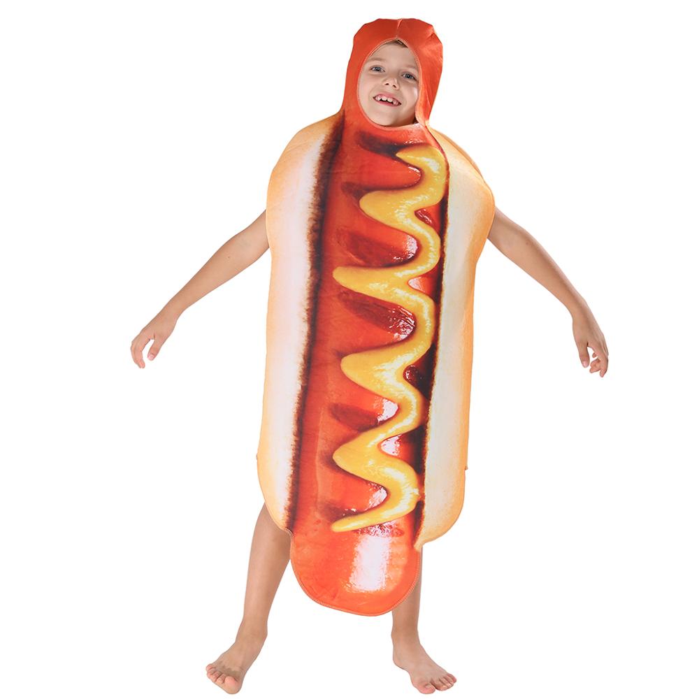 Adult Kids Funny 3D Print Food Costume