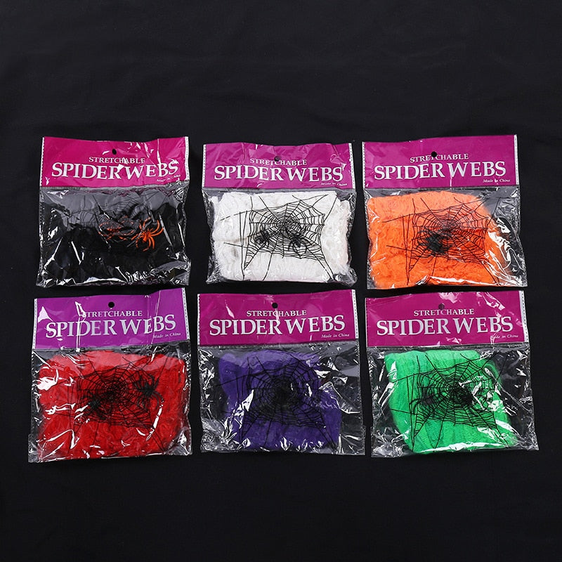 Halloween Decorations Artificial Spider Web
