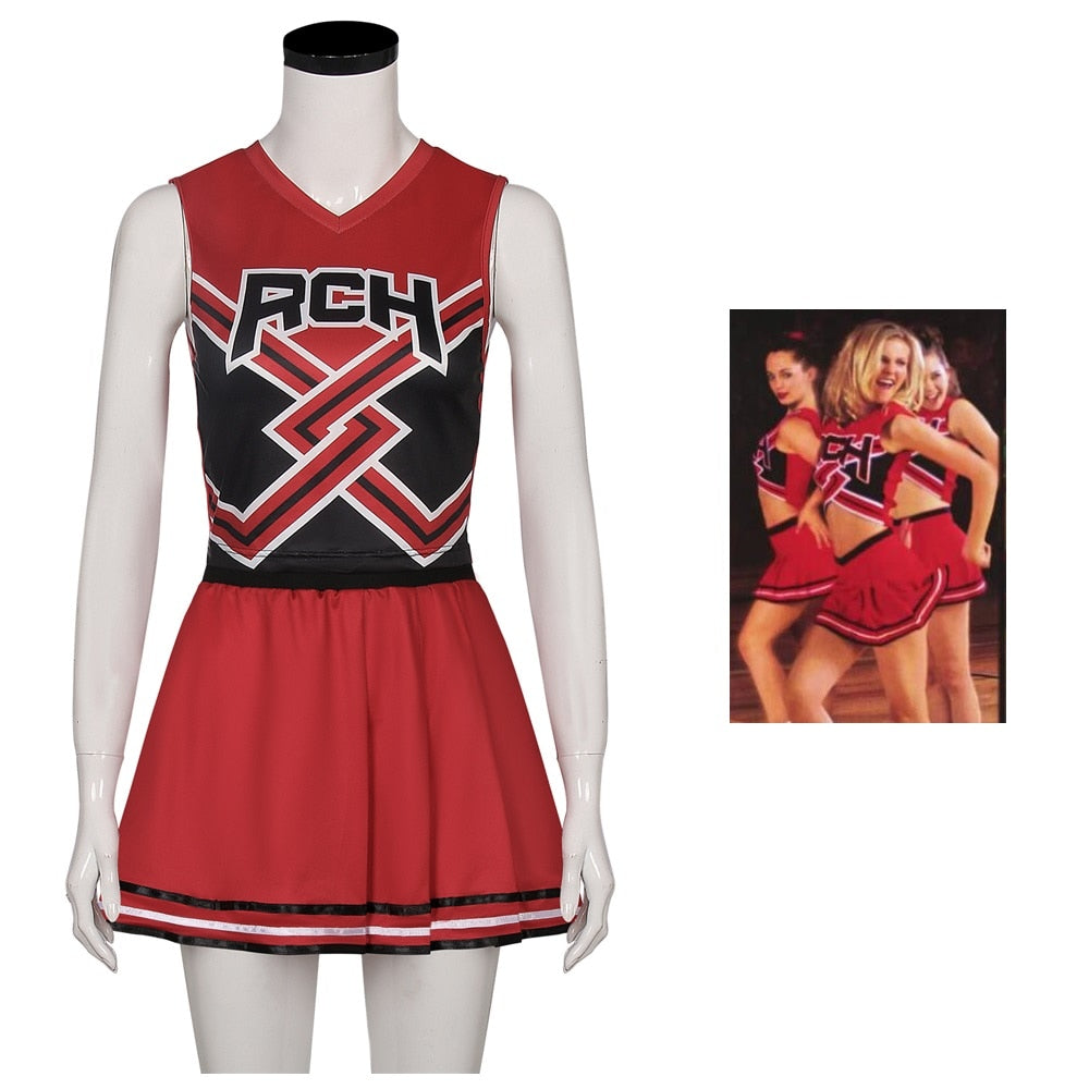Cheerleader Cosplay RCH Printed Top and Skirt