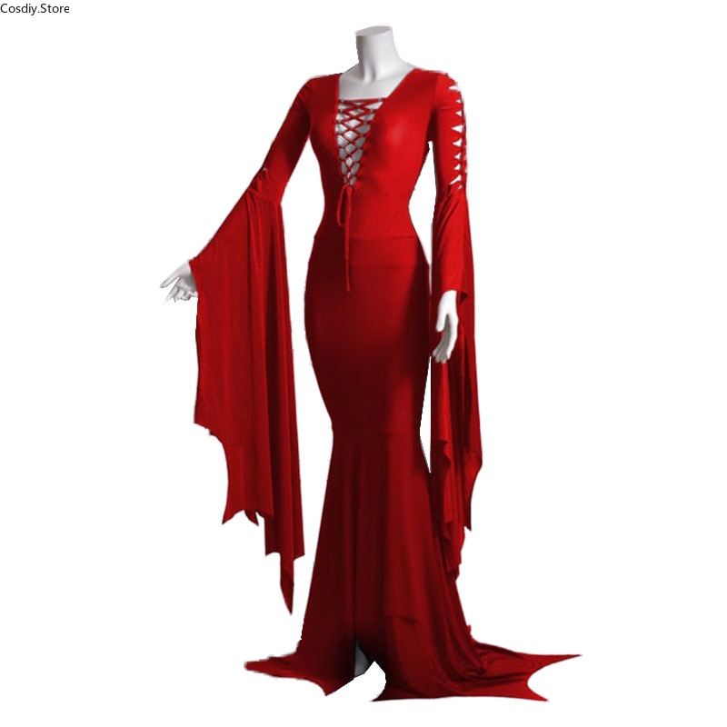 Witch Lace Up Halloween Gown For Women