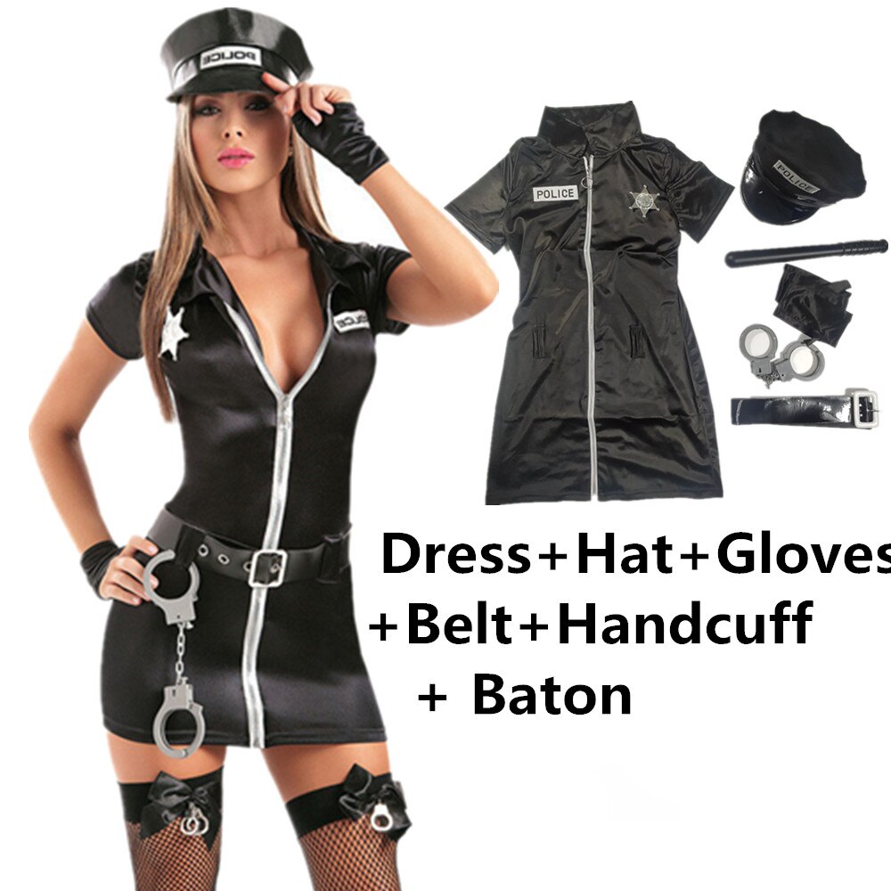 Sexy Cop Officer Costume For Halloween