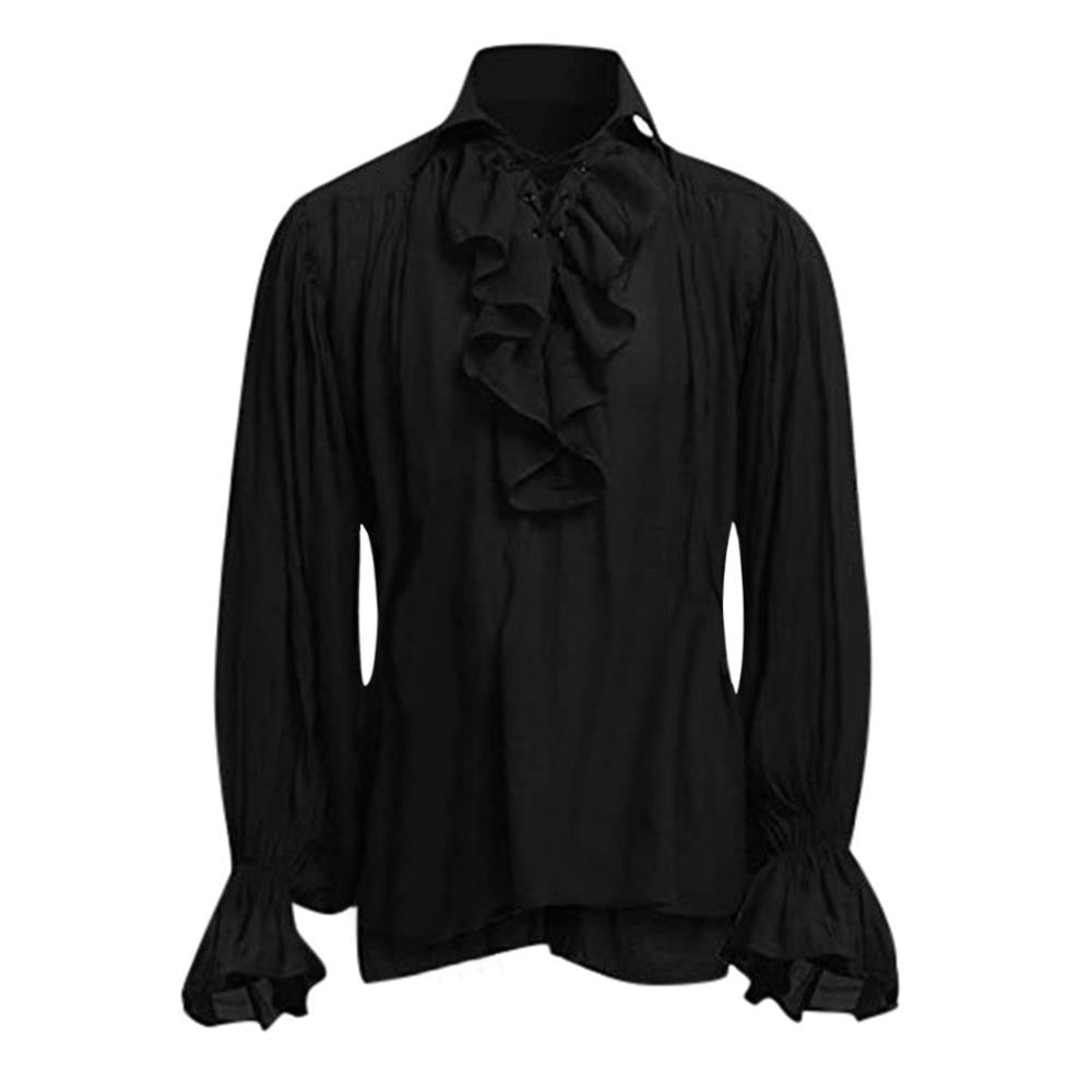 Medieval Vikings Shirts Ruffled Costume