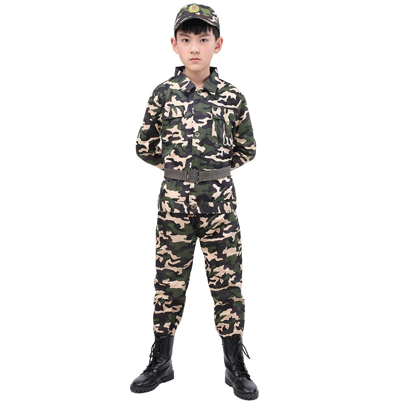 Soldier Cosplay Army Costume for Kids
