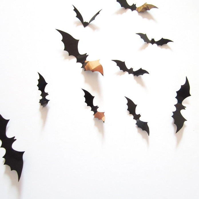 3D Wall Bat Stickers For Halloween