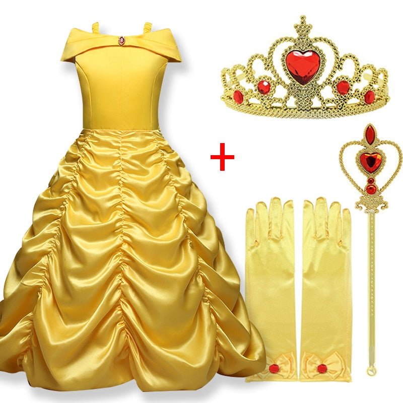 Cute Belle Princess Dress For Halloween