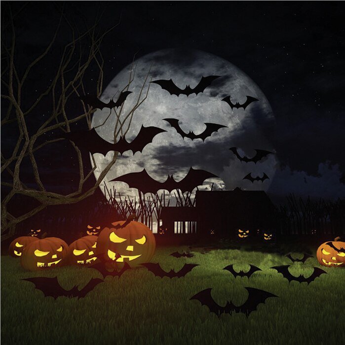 3D Wall Bat Stickers For Halloween