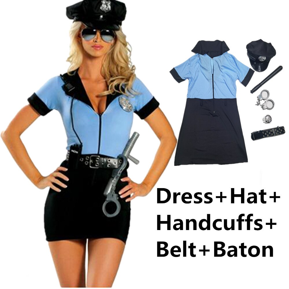 Sexy Cop Officer Costume For Halloween