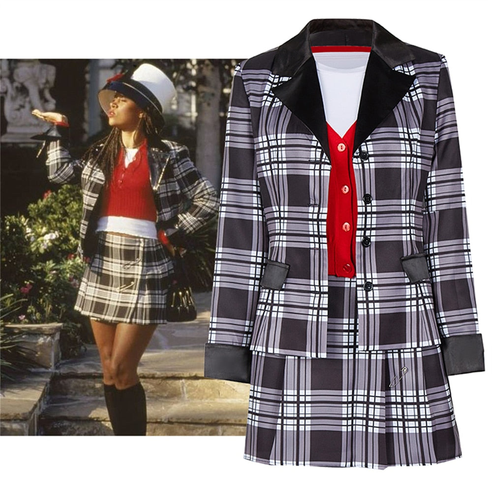 Clueless Cher Dion School Uniform Cosplay Costume