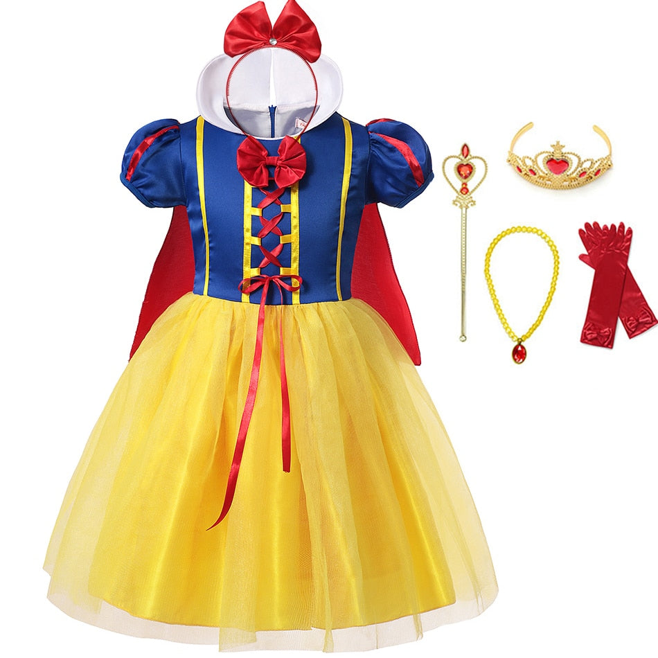 Princess Snow White Dress for Girl