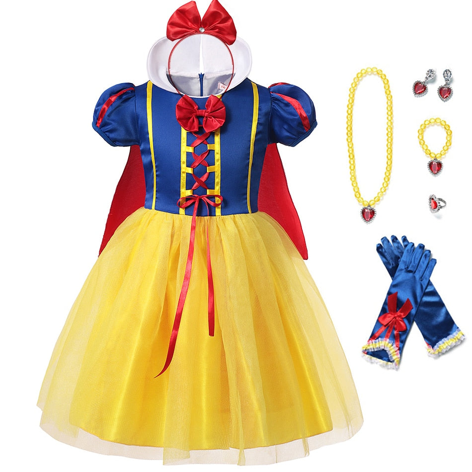 Princess Snow White Dress for Girl