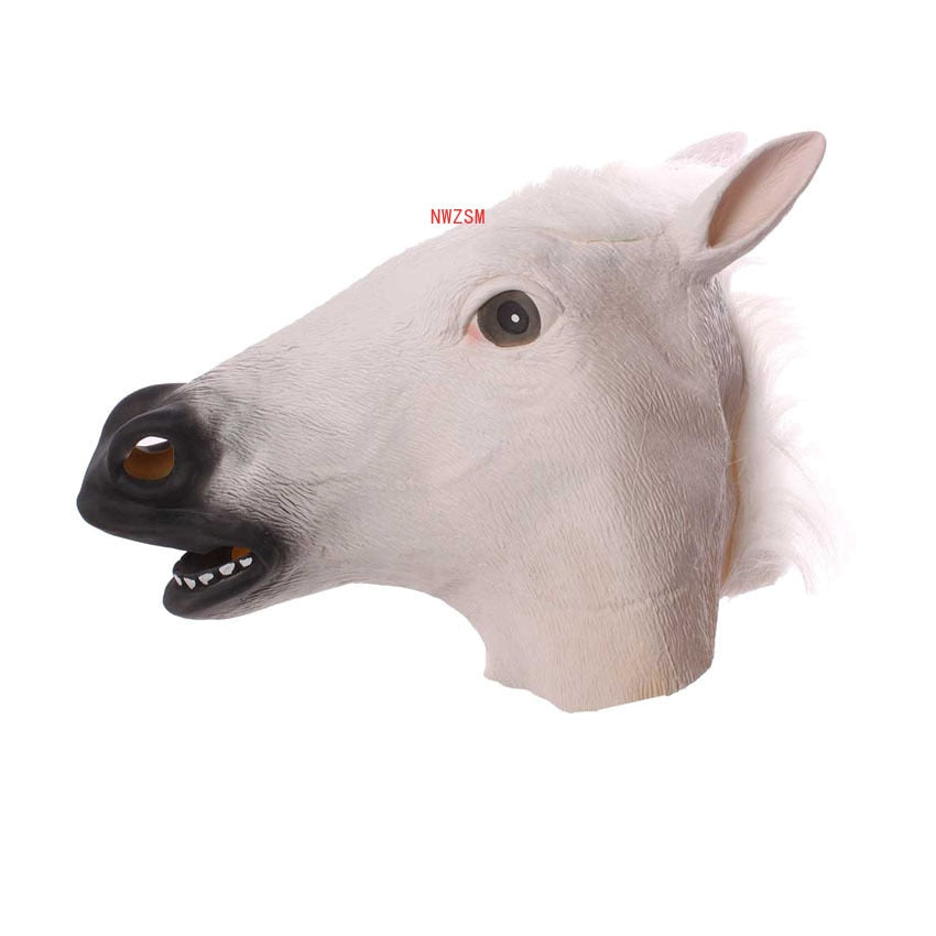 Halloween Latex Horse Head Mask