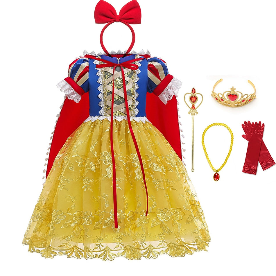 Princess Snow White Dress for Girl