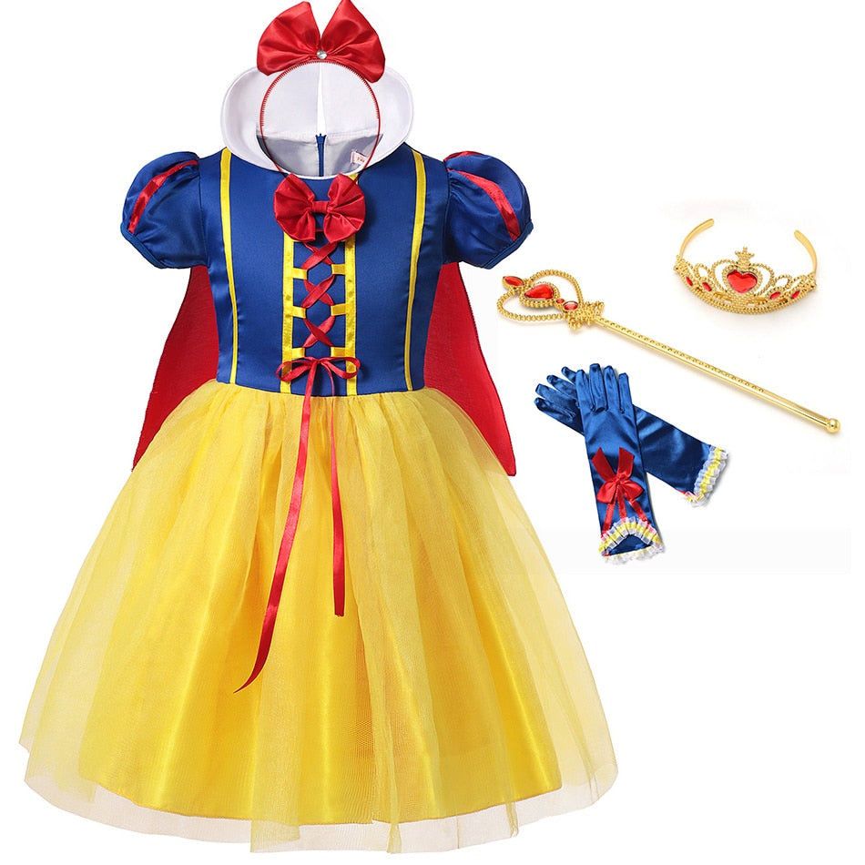 Princess Snow White Dress for Girl