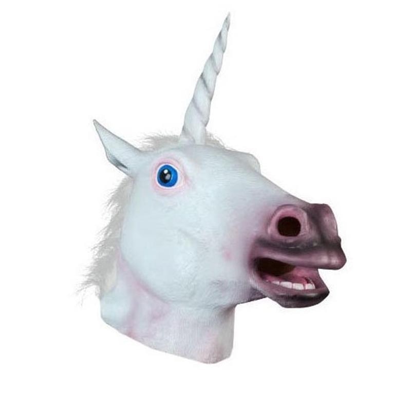 Halloween Latex Horse Head Mask