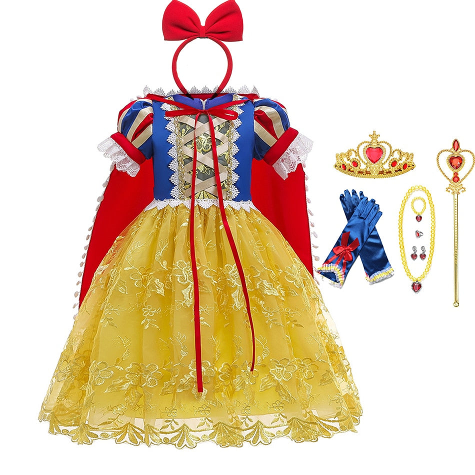 Princess Snow White Dress for Girl