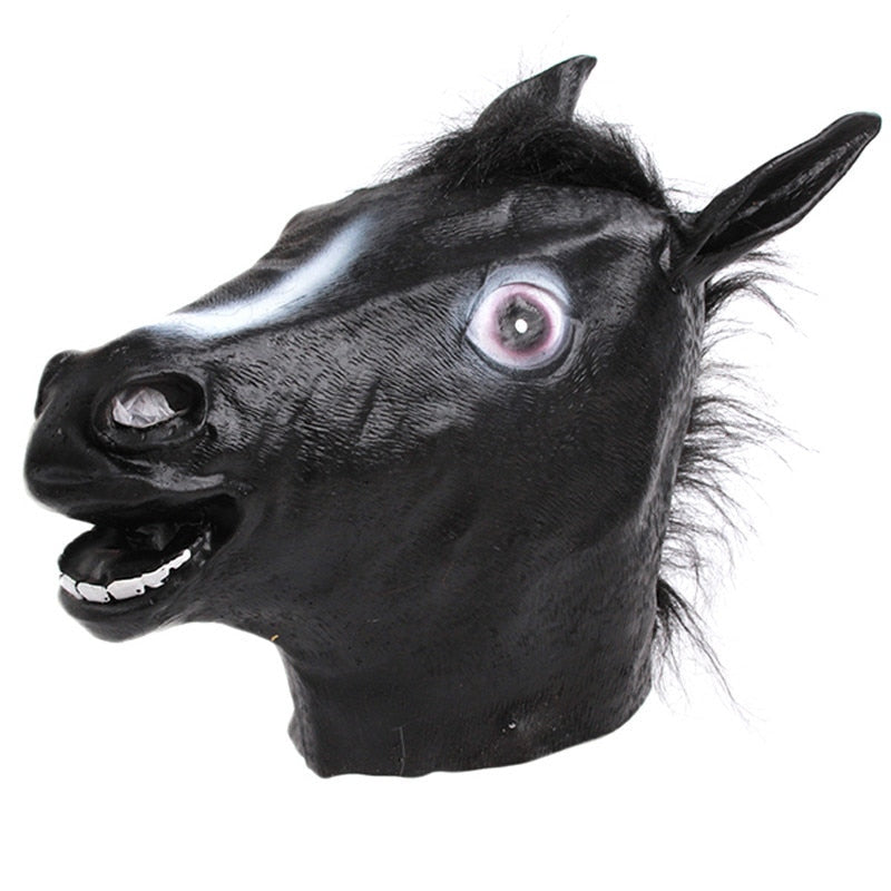 Halloween Latex Horse Head Mask