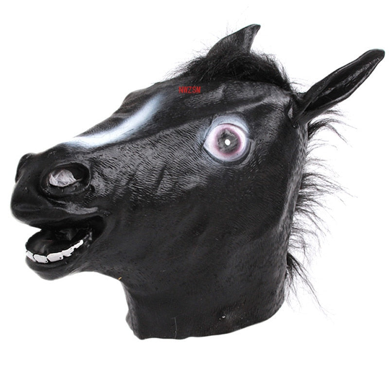 Halloween Latex Horse Head Mask