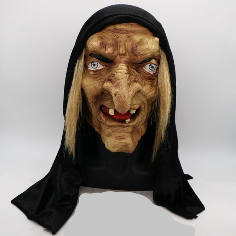 Old Witch Latex Mask for Halloween – adults