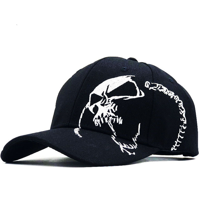 Baseball Skull Embroidery Sports Snapback