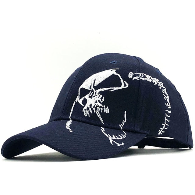 Baseball Skull Embroidery Sports Snapback