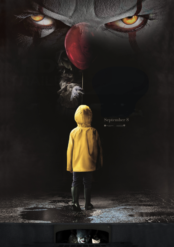 Halloween Stephen King IT Horror Movie Art Poster