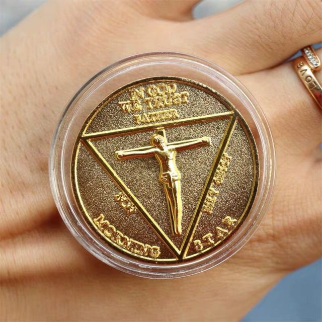 Lucifer cosplay coin obverse face detail