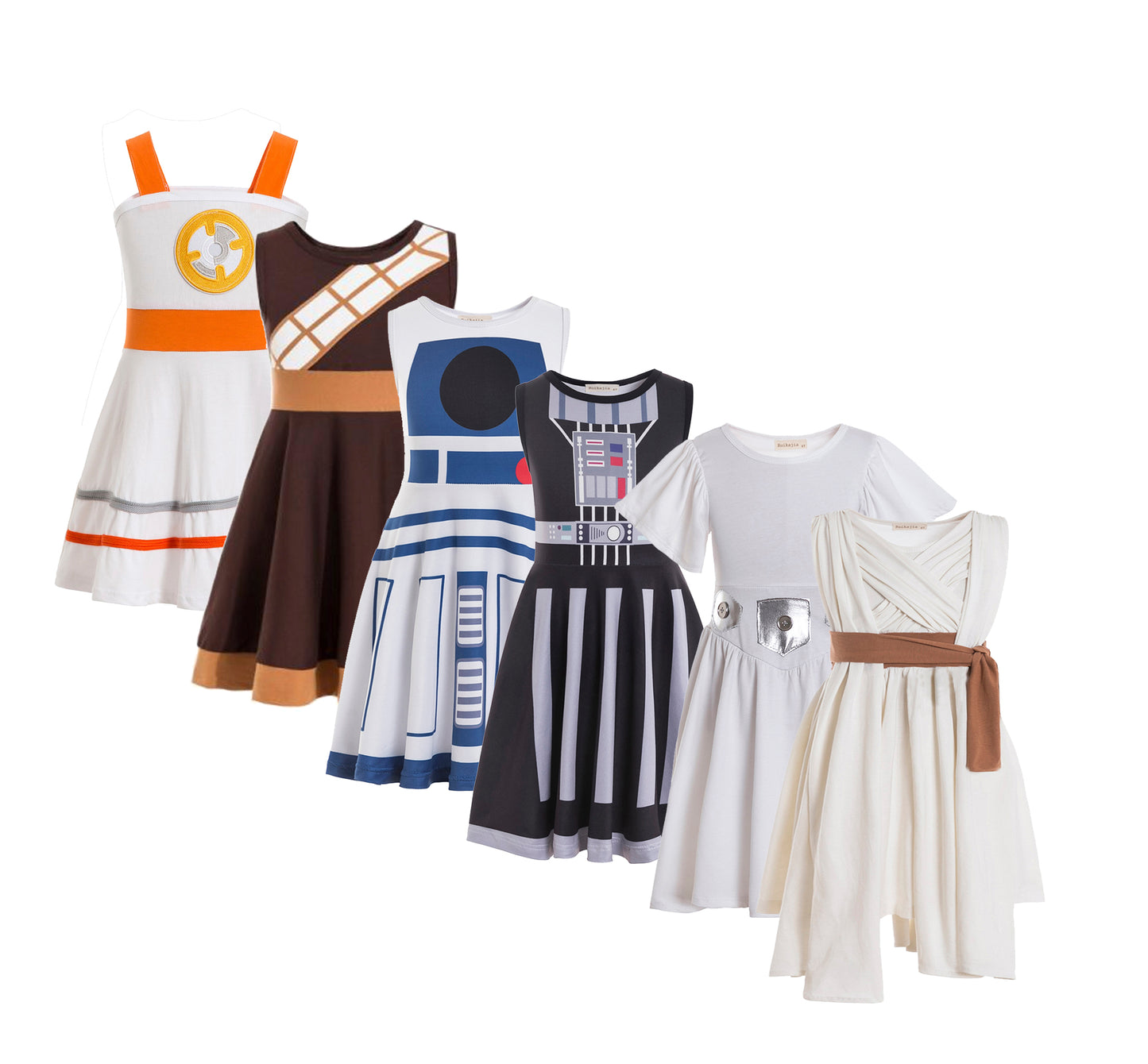Rey Leia Chewbacca Dress For Halloween