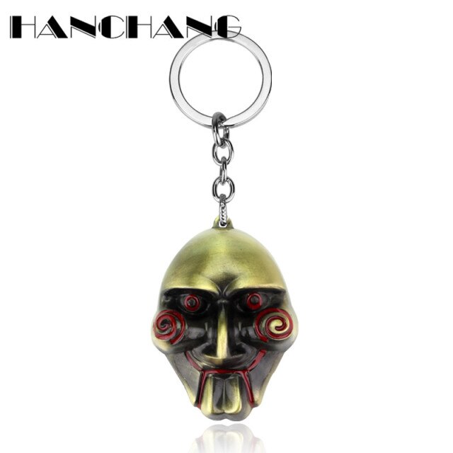 Saw Movie Mask Keychain