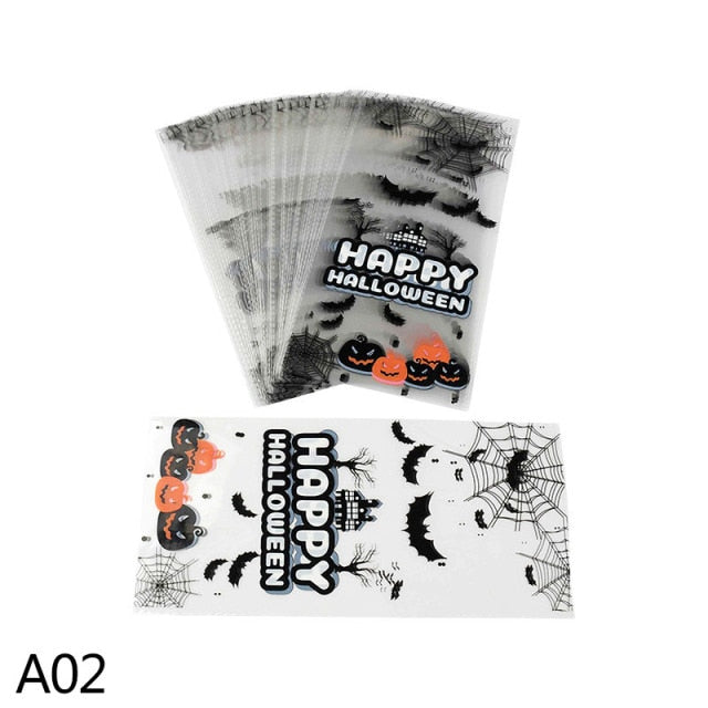 Candy Bag Pumpkin Ghost Cookie